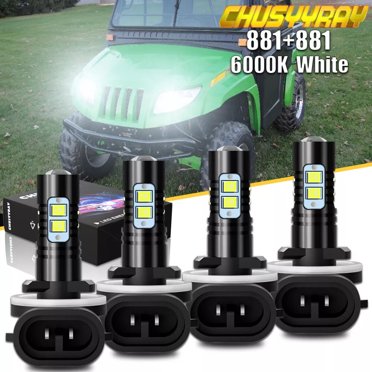 50W LED Headlight Bulbs For Arctic Cat ATV – 2-Pack, 6000K, 1200 Lumens – Fits 400/500/650/700/1000