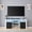 Lenexa - White w/ Black Doors, variant on Lenexa 68" TV Console Table for TVs up to 75", Media Console Table Entertainment Center with RGB LED Lights and 2 Storage Cabinets, White w/ Black Doors