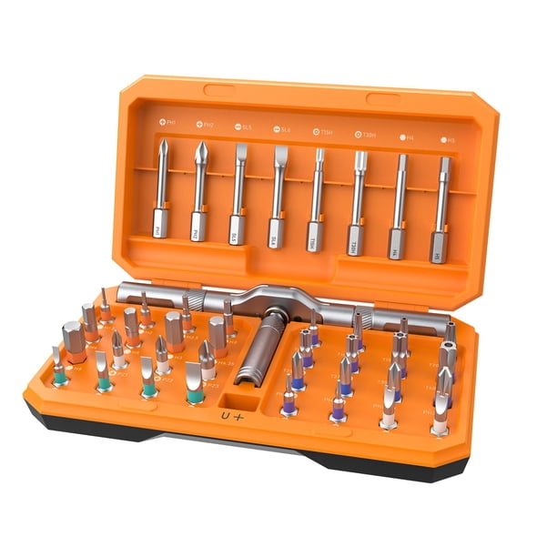 Set de Destornilladores Magnéticos Anylot 42 en 1 con Estuche y Mango en T