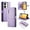 Purple, variant on GANGXUN flip leather case for Xiaomi Poco M6- Long and short straps,wallet design