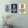thumbnail image 4 of Signs ByLITA Portrait Round Caution Radiation Area Sign (Blue) - Small, 4 of 8