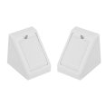 thumbnail image 4 of Uxcell Shelf Door 20mmx20mmx17.5mm 2 Holes Plastic Corner Braces Angle Brackets White 50 Pcs, 4 of 4