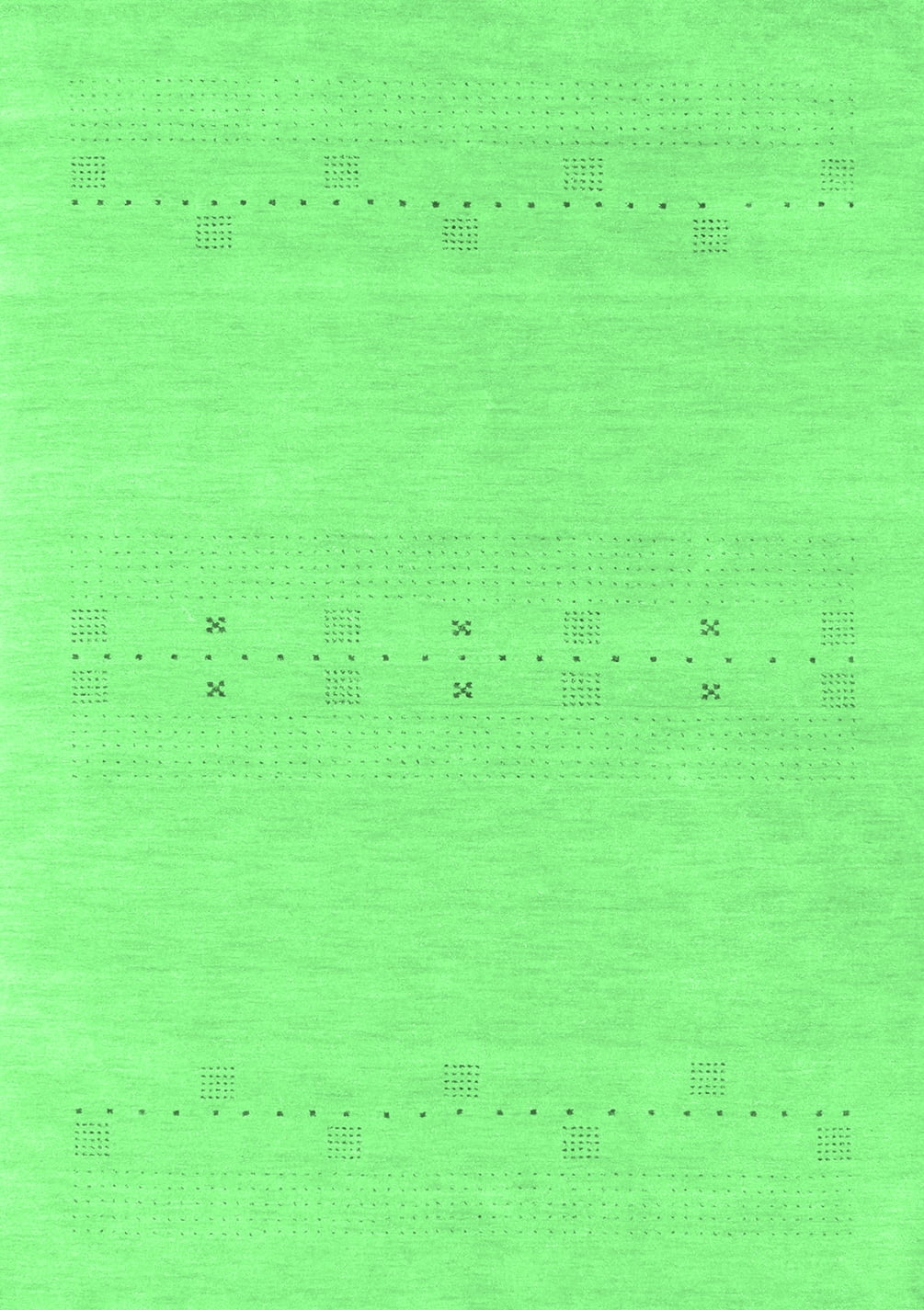 Ahgly Company Indoor Rectangle Solid Emerald Green Modern Area Rugs, 2 ...