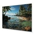 thumbnail image 2 of Designart "Seashore Tropical Haven" Nautical & Beach Metal Wall Art, 2 of 5