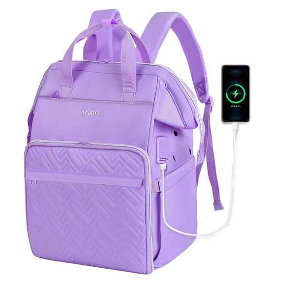Mochila Leudes, organizador de lana, puerto USB, 32 x 21 x 40 cm
