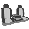 thumbnail image 3 of CalTrend Front 40/20/40 Split Bench NeoPrene Seat Covers for 2000-2004 Dodge Dakota - DG167-03PA Charcoal Insert and Trim, 3 of 3