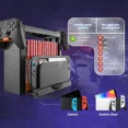 thumbnail image 2 of Game Storage Tower Compatible With Nintendo Switch 2, Switch 2 Stand Holder, Game Disk Rack, Controller Organizer, Switch Holder Stand for Gamers, 2 of 7