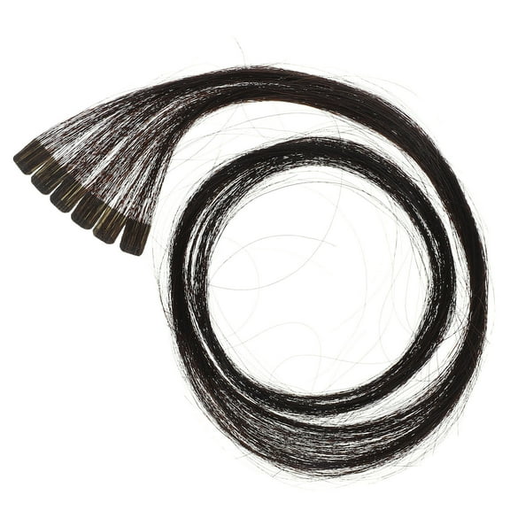 ELAYARD Tape In Human Hair Extensions Black 1Pcs 80Cm For Women