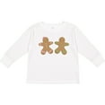 thumbnail image 3 of Inktastic Twin Gingerbread Boy and Girl Co Boys or Girls Long Sleeve Toddler T-Shirt, 3 of 5
