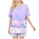 thumbnail image 4 of Conjunto de Pijama de las Mujeres de Moda Casual Color Sólido Casa Manga Corta Cuello Redondo Superior Y Pantalones, Ropa de Salón, 4 of 8