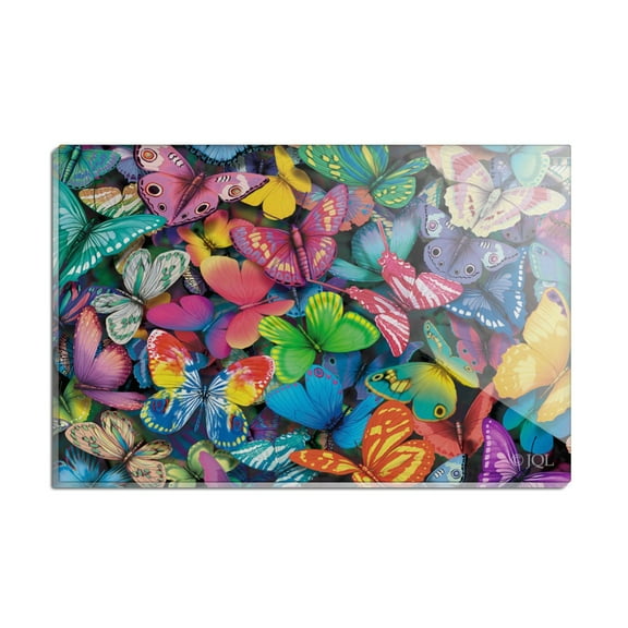 Butterfly Butterflies Rainbow Magic Rectangle Acrylic Fridge Refrigerator Magnet
