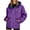 Purple, variant on Women's Rain Jacket Zipper Packable Lightweight Windbreaker Water_Resistant Pullover Jackets with Hood Hiking Travel Cargo Jackets (Black,3XL)