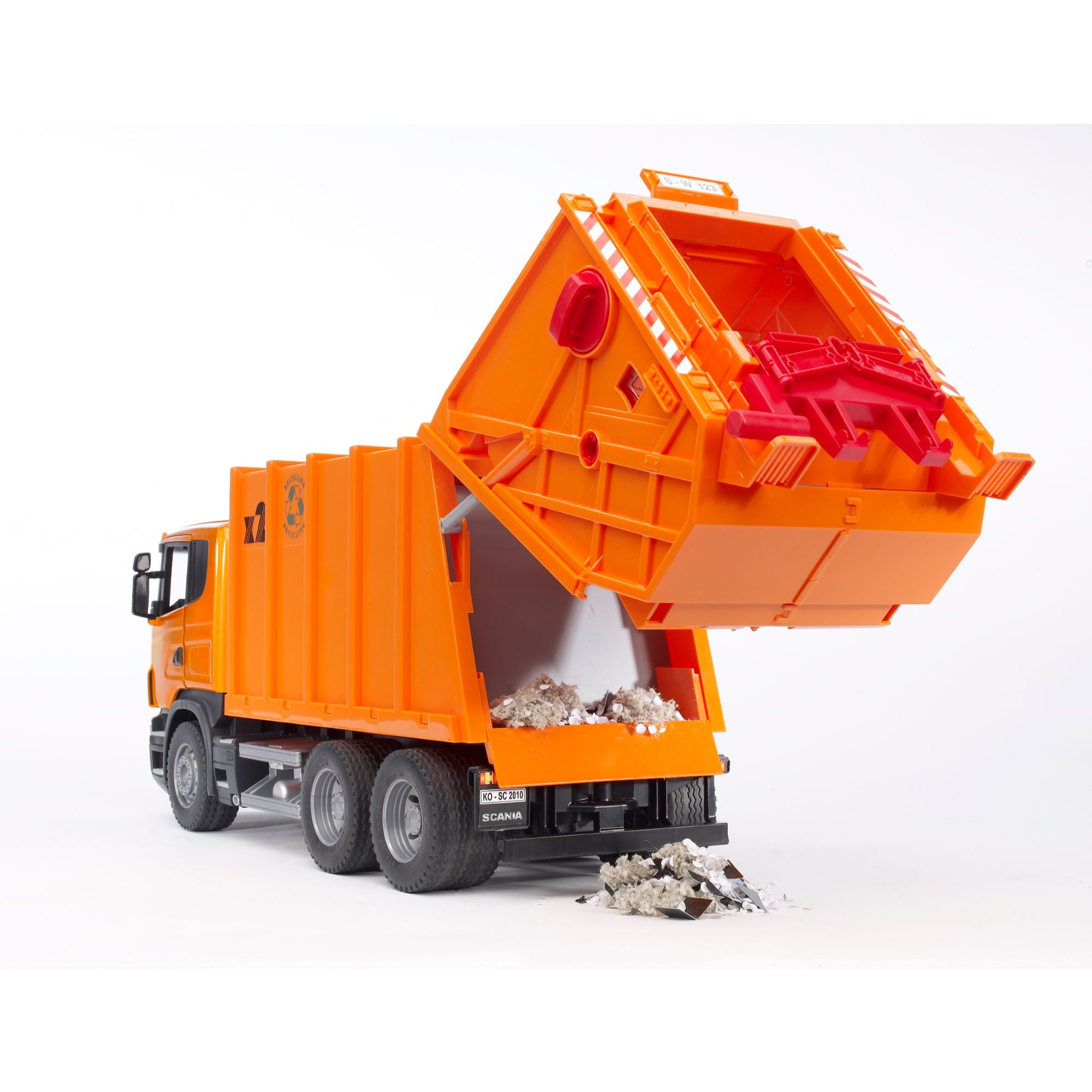 bruder scania garbage truck