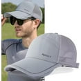 thumbnail image 2 of Sun Visor Hats for Men Women Retractable Brim Adjustable UV Protection Mesh Baseball Cap, 2 of 7