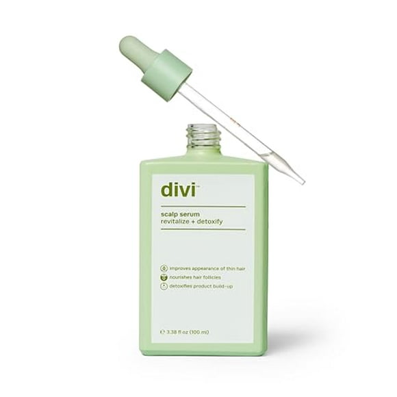 Divi Hair Scalp Serum for Women and Men - Revitalize and Balance Your Scalp - Improves Appearance of Thinning Hair, Nourishes the Scalp and Helps Remove Product and Oil Buildup, 100ml