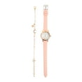 thumbnail image 1 of 1 Set Mujer pulsera y reloj conjunto de cuero Cuarzo Reloj de pulsera Regalo de Navidad, 1 of 5