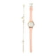 thumbnail image 1 of 1 Set Mujer pulsera y reloj conjunto de cuero Cuarzo Reloj de pulsera Regalo de Navidad, 1 of 5