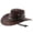 Coffee, variant on Classic Western Cowboy Hat With Curved Brim For And Outdoor Adventure And Travel Sun Cowboy Vest