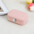 thumbnail image 1 of Double Layer Jewelry Storage Box Organizer Durable High Quality PU Leather Storage Box for Travel and Business Trips, 1 of 5
