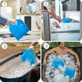 thumbnail image 6 of 1 Set 4Pcs 2 Styles Plastic Outdoor Water Bag Portable Folding Drinking Water Storage Bag for Camping Dodger Blue 305~380x320~410x50mm Inner Diameter: 33mm 2pcs/style, 6 of 6
