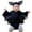 Black, variant on Baby Bat My First Halloween Outfit Toddler Boys Girls Long Sleeve Romper Bodysuit With Hat Cute Animal Theme Black