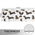 thumbnail image 5 of Kitchen Rugs Sets Of 2,Dachshund and Heart Anti Fatigue Kitchen Mat Rugs Non Slip Washable,Decorative Kitchen Floor Mats for Kitchen,Sink,Laundry,17"X47", 5 of 5