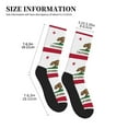 thumbnail image 3 of Men Women California Flag Novelty Soft Funny Dress Crew Socks, 3 of 7