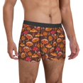 thumbnail image 5 of Men's Boxer Briefs, Retro cartoon Mushrooms Soft Comfy Mens Underwear Boxer Briefs Breathable With Widen Waist, 5 of 7