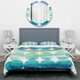 thumbnail image 2 of Designart 'Circle Abstract Blue Colorfields I' Geometric Duvet Cover Set, 2 of 4