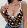 thumbnail image 2 of Blusa con escote en V y ombligo de encaje para mujer Fridja qr4820, 2 of 4