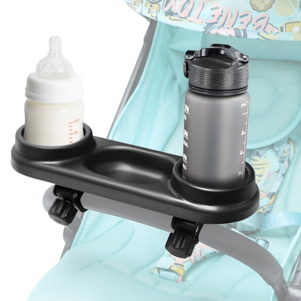 Universal Stroller Snack Tray, 3 in 1 Stroller Snack Attachment with Cup Holder, Multifunctional