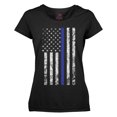 thumbnail image 3 of Rothco Women's Thin Blue Line Longer T-Shirt, 3 of 3
