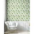 thumbnail image 5 of Ambesonne Eucalyptus Peel & Stick Wallpaper for Home, Scattered Like Leaves, 13"x72", Green Eggshell and White, 5 of 6