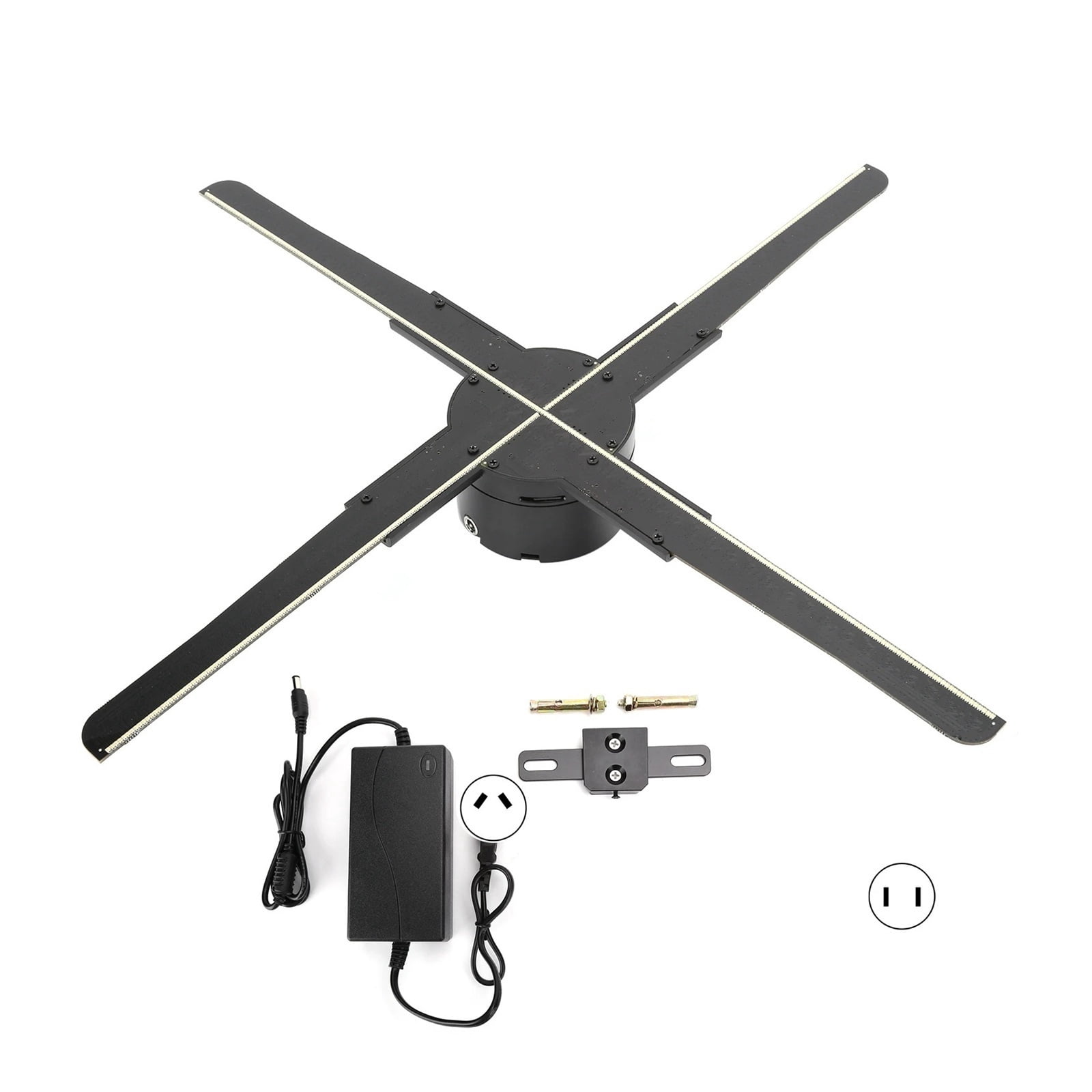3D LED Holographic Projector 45CM Display Fan Hologram Advertising Projection Player
