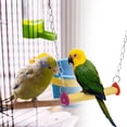 thumbnail image 2 of Bird Perch,Yellow Hanging Bird Parrot Bird Standing Perch Parrot Perch Stand Luxury Finish, 2 of 10
