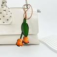 thumbnail image 4 of EGNMCR Advanced Sense Tanned Leather Cowhide Car Rearview Mirror Decoration Bag Pendant Keychain Decoration Artificial leather keychain, 4 of 6
