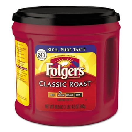Folgers Coffee Classic Roast Ground 30 5 oz Canister (FOL20421EA)