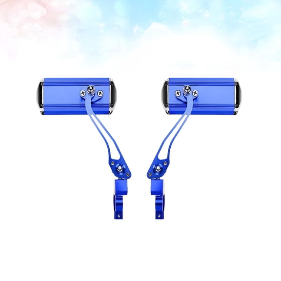 MELIVO Super Clear Bike Mirror Bicycle Mirrors for Electric Bikes Rear View Blue