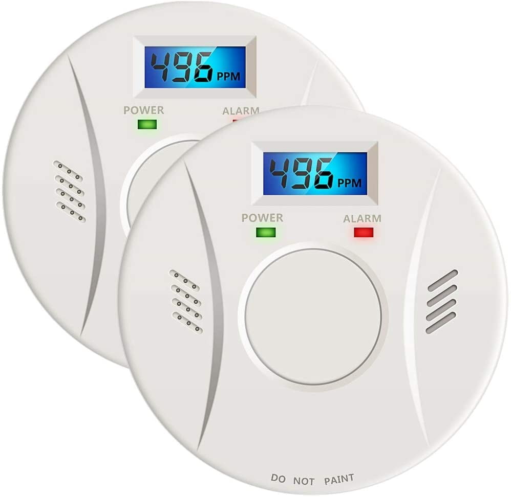 2 in 1 Alarm Smoke Detector Carbon Monoxide Alarm Voice ...