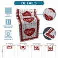 thumbnail image 6 of Valentine's Day Table Runner 90 Inches Long Farmhouse Dress Scarves, Red Love Heart Roses Romantic Wooden Dining Tablerunner for Coffee Table/Kitchen Island/Party Décor, 13" x 90", 6 of 8