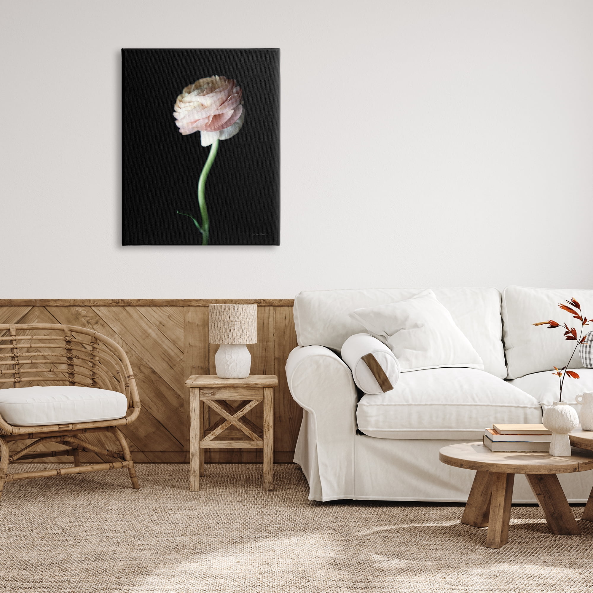 Stupell Industries Ranunculus Flower Photography Botanical & Floral Photography Gallery Wrapped Canvas Print Wall Art, 30 x 40