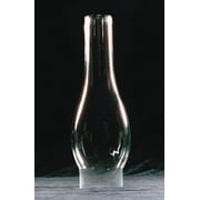 BANDP LAMP Clear Glass Lamp Chimney, Oval Replacement Hurricane Globe Measures 2 1/2 Inch Diameter Base x 10 Inches High for Oil or Kerosene Lanterns