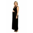 thumbnail image 2 of 24seven Comfort Apparel Sleeveless Empire Waist Maternity Maxi Dress, 2 of 4