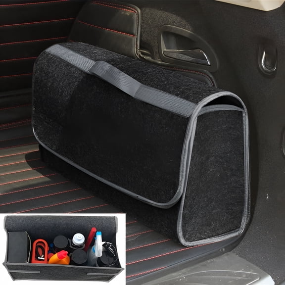 LAMIRO Trunk Cargo Organizer Foldable Caddy Storage Collapse Bag Bin for Car Truck SUV Home Decor