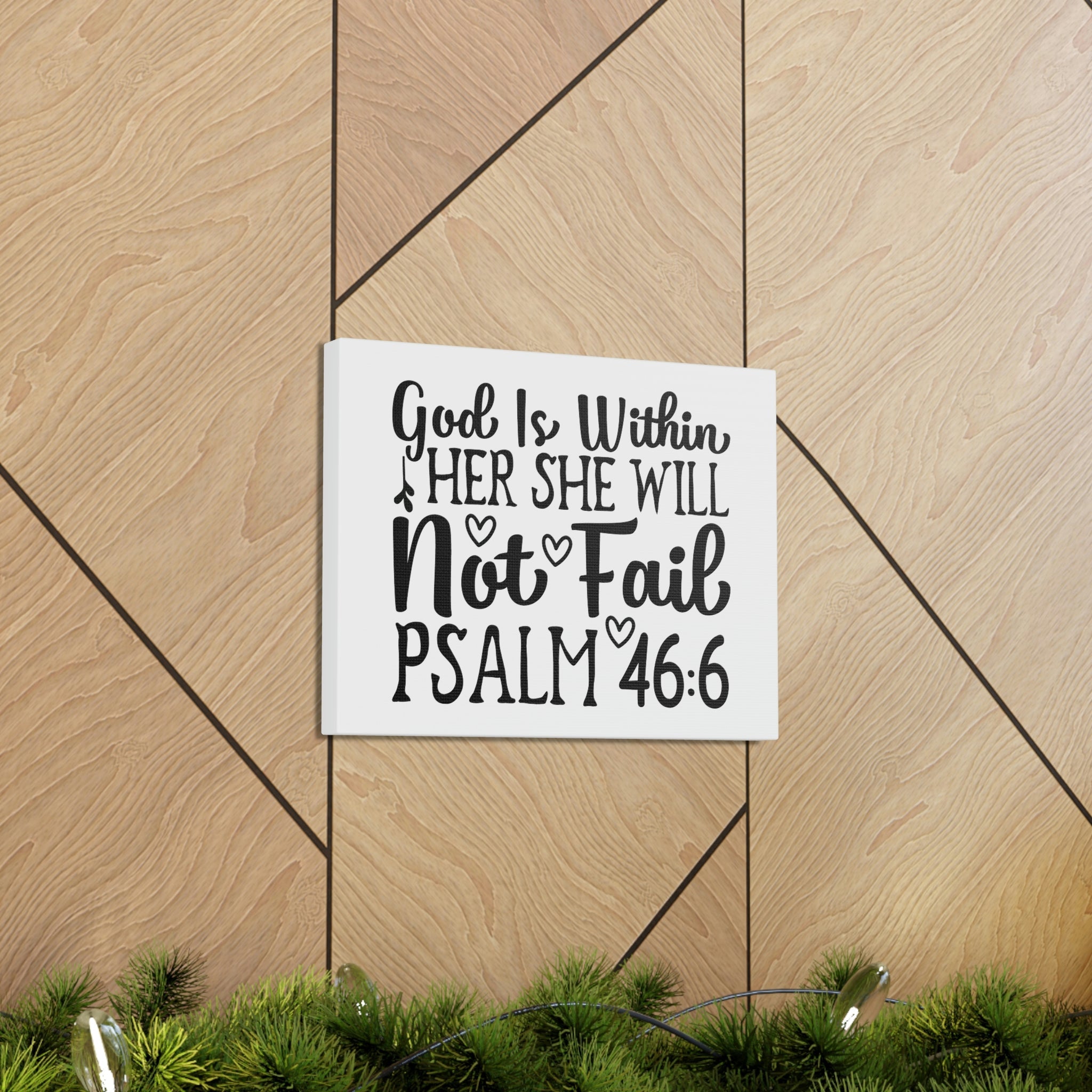 Scripture Walls Psalm 46:6 God Is Within Bible Verse Canvas Christian 