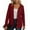 Red, variant on jinghuiyue Womens Cardigans V Neck Long Sleeve Loose Cardigan Button up Ribbed Outwear Jacket with Pockets M