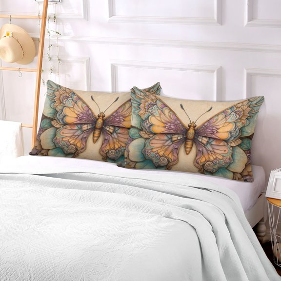 Pillow Case Plush Pillow Colorful Abstract Butterfly Case standard size/King size/Queen size Bed Pillow Pillowcases