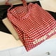 thumbnail image 2 of Bolso Mano A Cuadros para Mujer Hombro Gran Capacidad () Rojo, 2 of 9