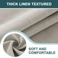 thumbnail image 4 of Turquoize FantasDecor Wrinkle Resistant and Waterproof Washable Rectangle Linen Table Clothes for Dining/Outdoor(54" X 80",Taupe), 4 of 7