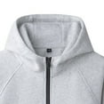 thumbnail image 5 of Loopsun Kids Sweatshirt Jackets, Kids Boys Girls Casual Solid Hooded Zip Up Long Sleeve Outerwear Sweatshirt Jacket with Pockets Gray, 11-12 Years, 5 of 5